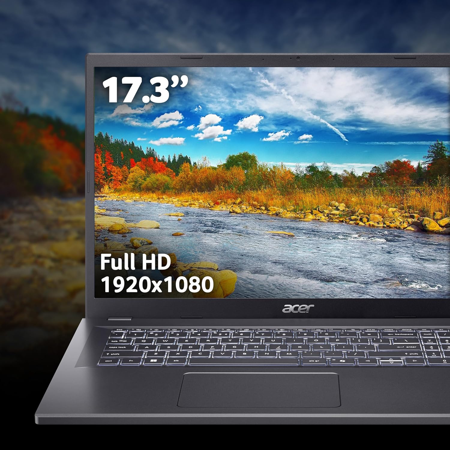 Thumbnail 2 de Acer Aspire 17 A17-51M Laptop with Core i5-1334U, 16GB RAM, 512GB SSD – 17.3" Full HD