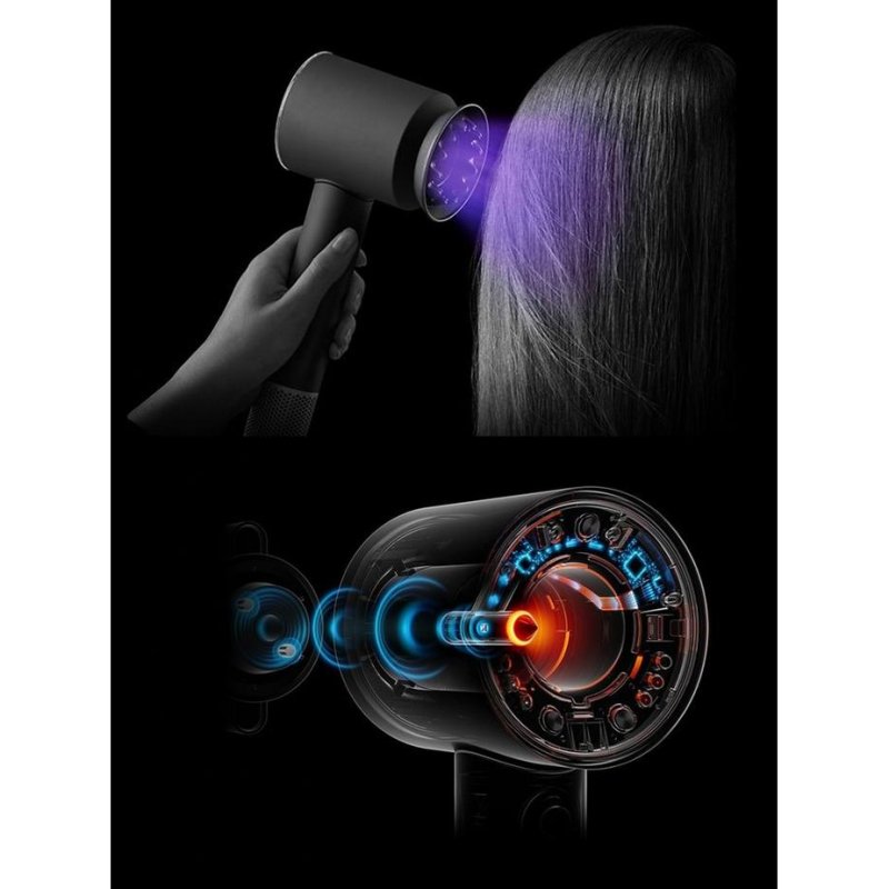 Detalle de Dyson Supersonic Nural Straight+Wavy 1600W: secador iónico con 4 temperaturas y 3 velocidades