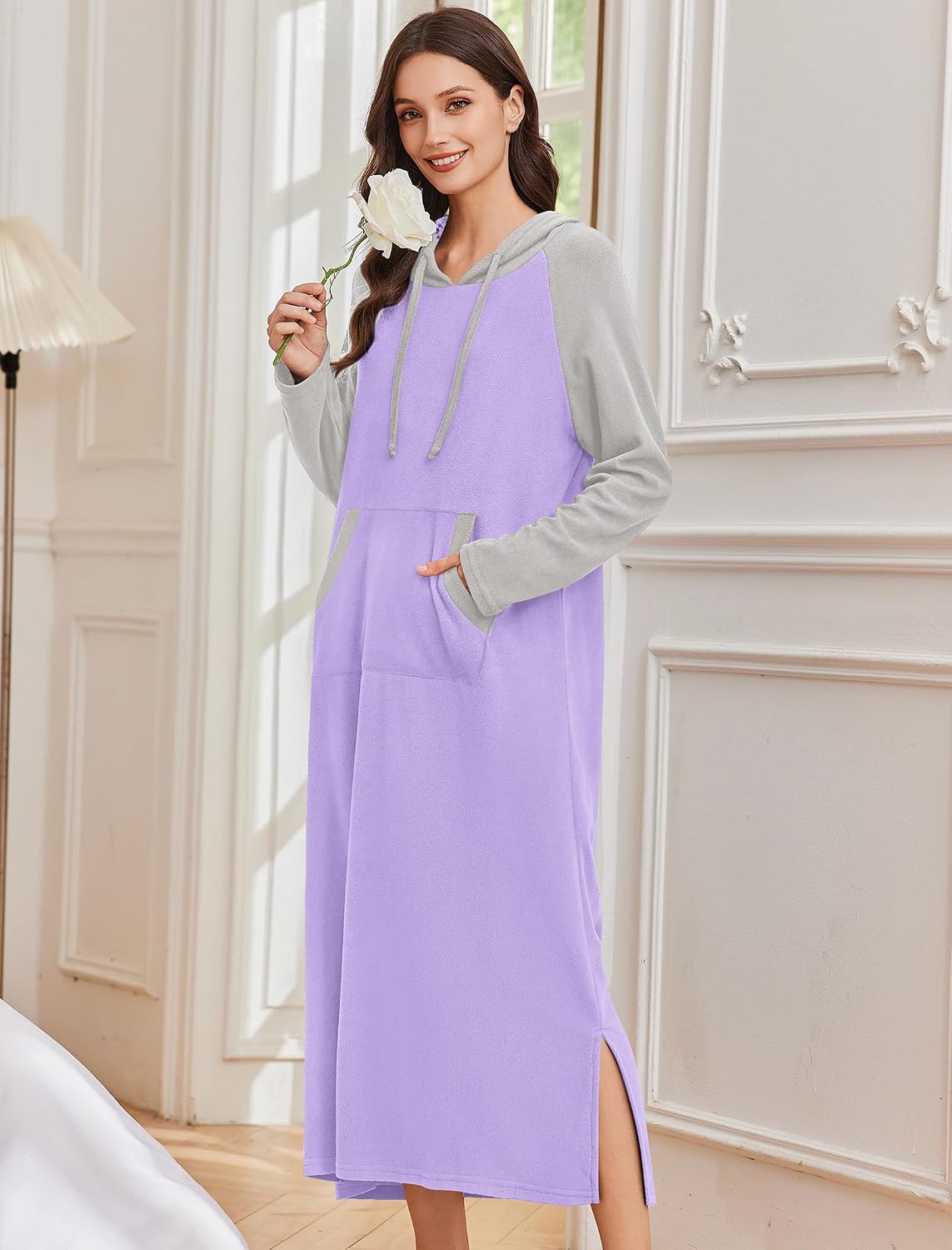 Detalle 2 de Ekouaer fleece nightgown