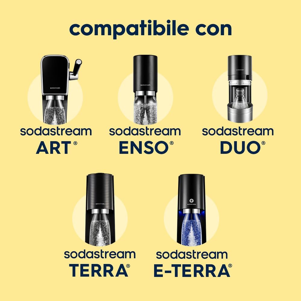 Thumbnail 6 de Fizz & Go Giallo: borraccia a doppia parete per bollicine (acciaio inox) e compatibile SodaStream Quick-Connect