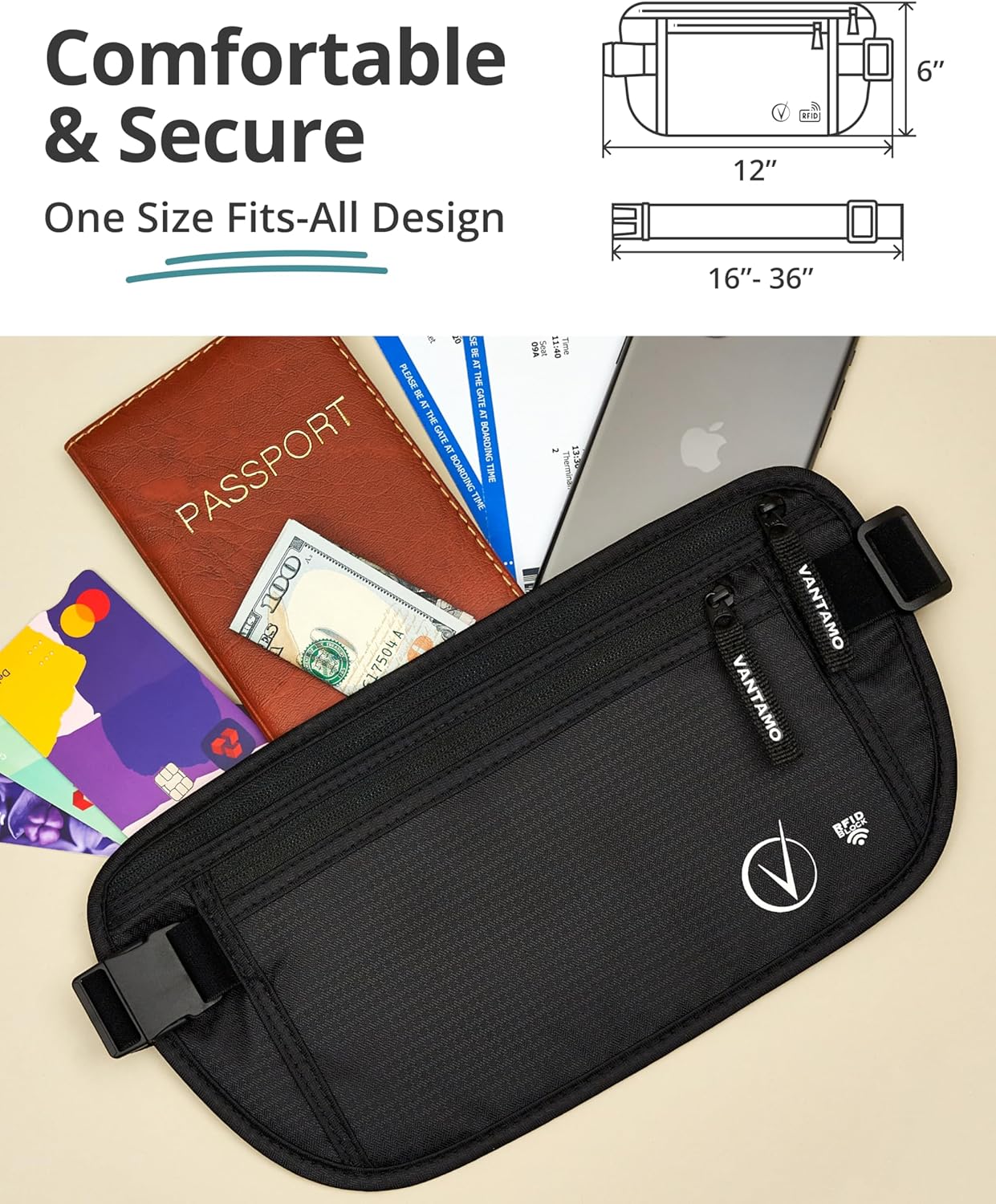 Thumbnail 3 de Vantamo Bauchtasche 40–90 cm