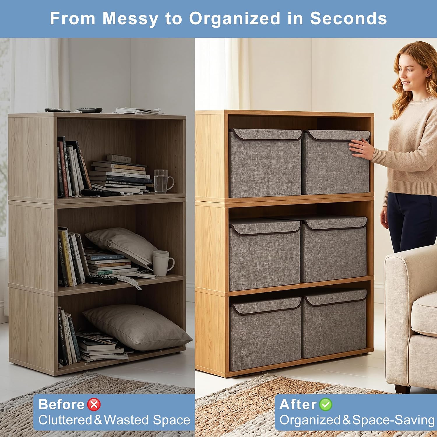 Detalle 2 de Bagnizer Large 42 Quarts storage bin