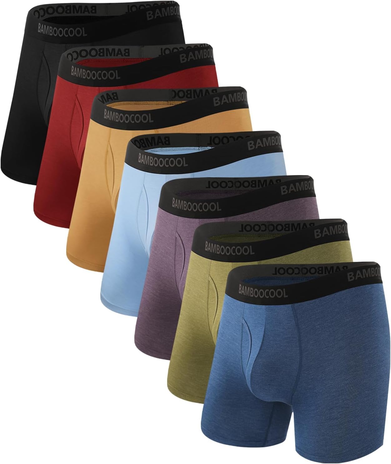 Detalle de BAMBOO COOL Men's Boxer Briefs with Fly, Moisture-Wicking and Lightweight