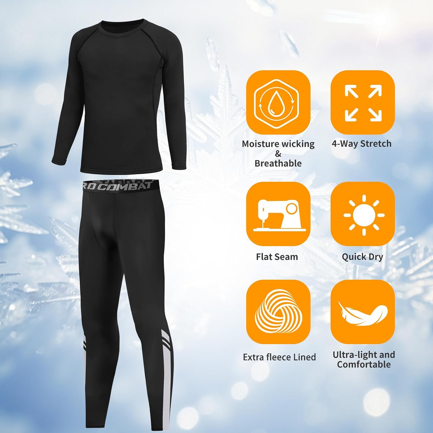 Thumbnail 2 de Qyibleri Kids Base Layer Football Skins Set