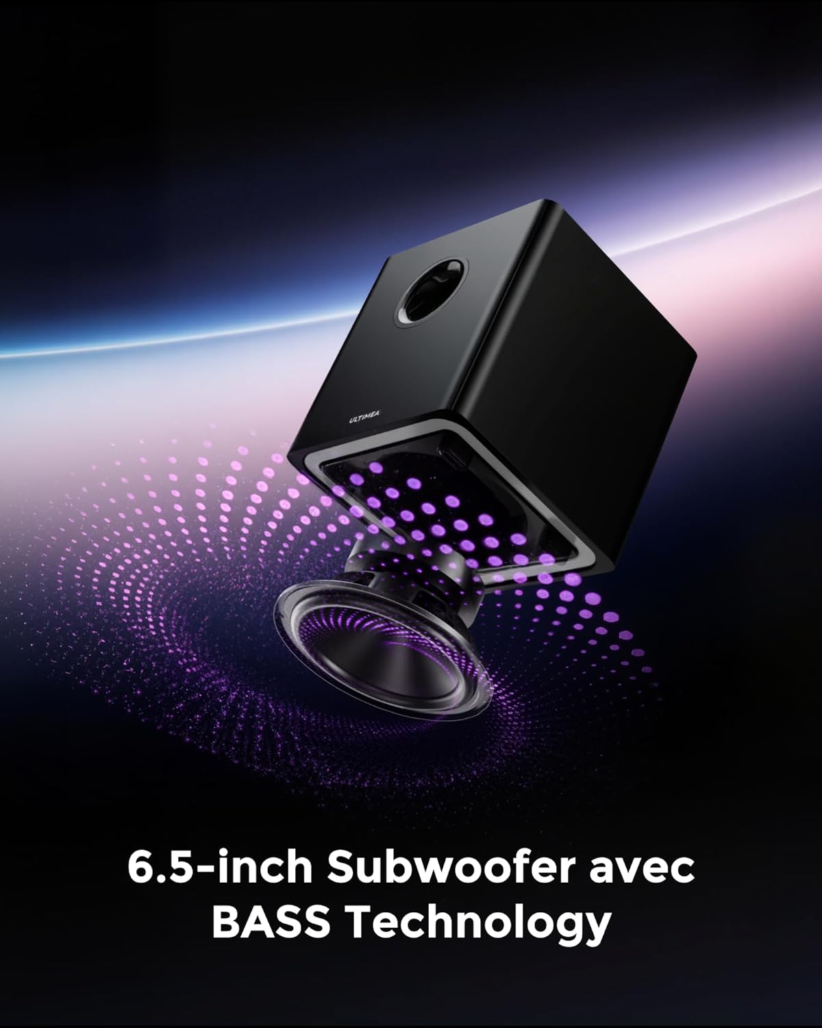 Detalle de ULTIMEA 9.1 Soundbar mit 470W – Apollo S90 Surround-System für TV