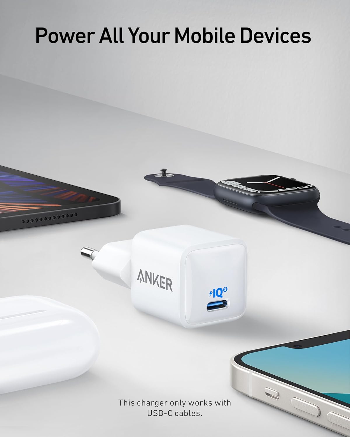 Thumbnail 1 de Anker 511 Nano Cargador Rápido Compacto 20W ⚡️ con 2 Cables