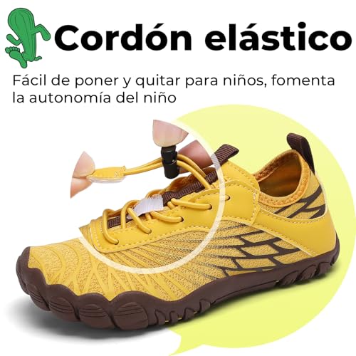 Thumbnail 5 de SAGUARO Escarpines Niño Zapatillas Barefoot Secado Rápido – Amarello, 28 EU