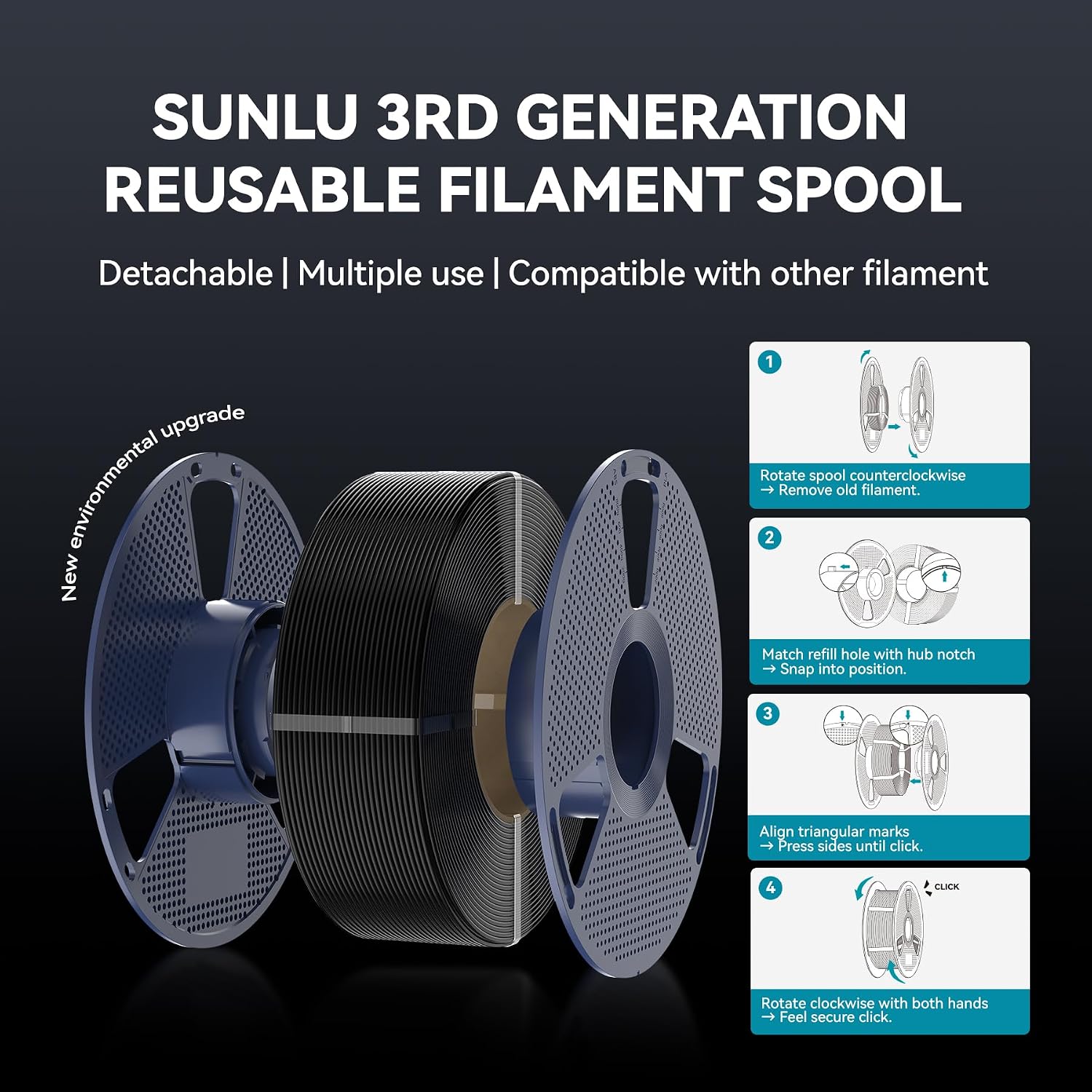 Thumbnail 6 de SUNLU High Speed PLA+ 2.0 Filament Weiß – 4 kg, ±0,02 mm, 600 mm/s Druckqualität