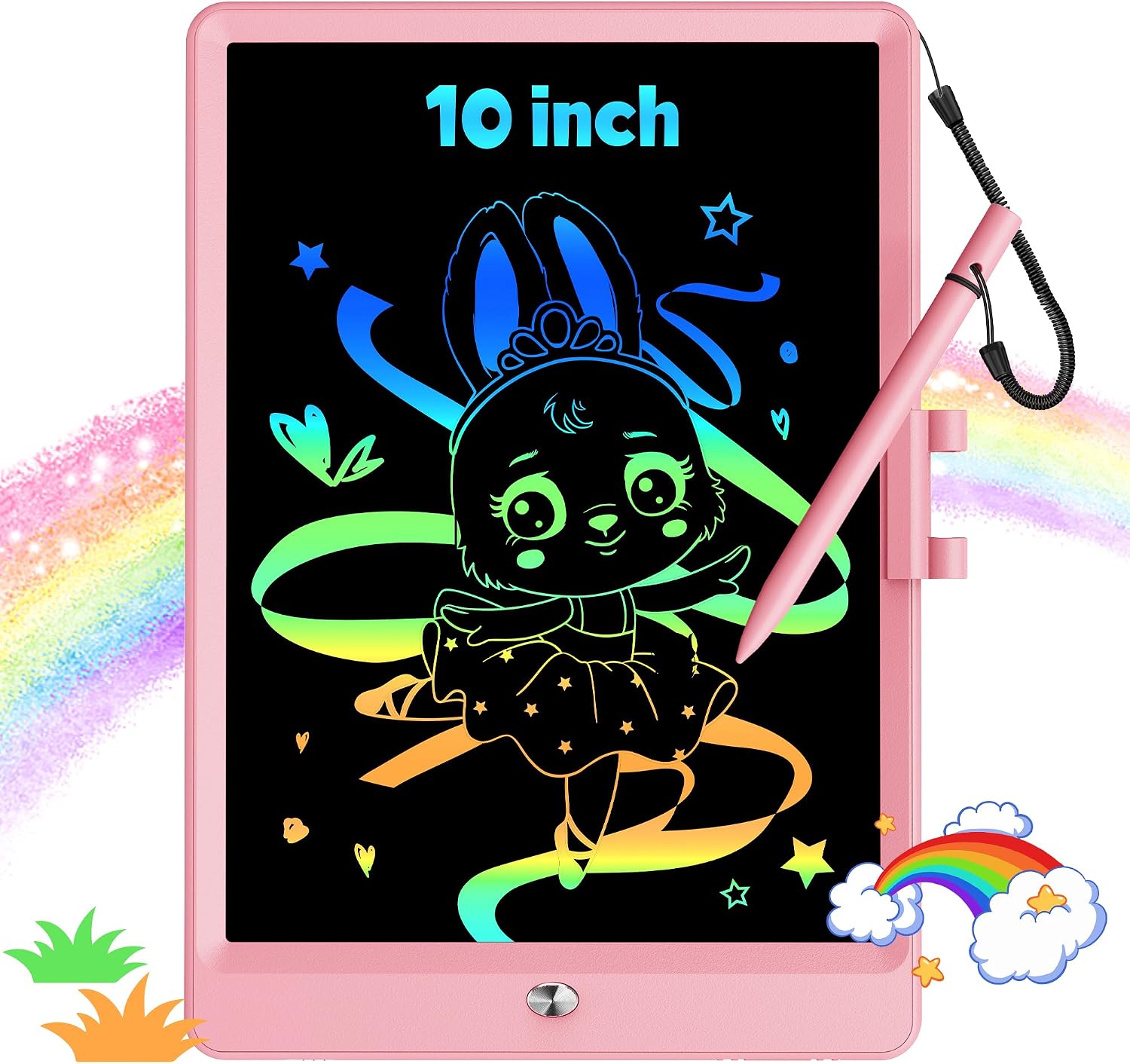 Detalle de KOKODI 10 Inch LCD Writing Tablet with Anti-Lost Stylus — Colorful Doodle Board for Kids