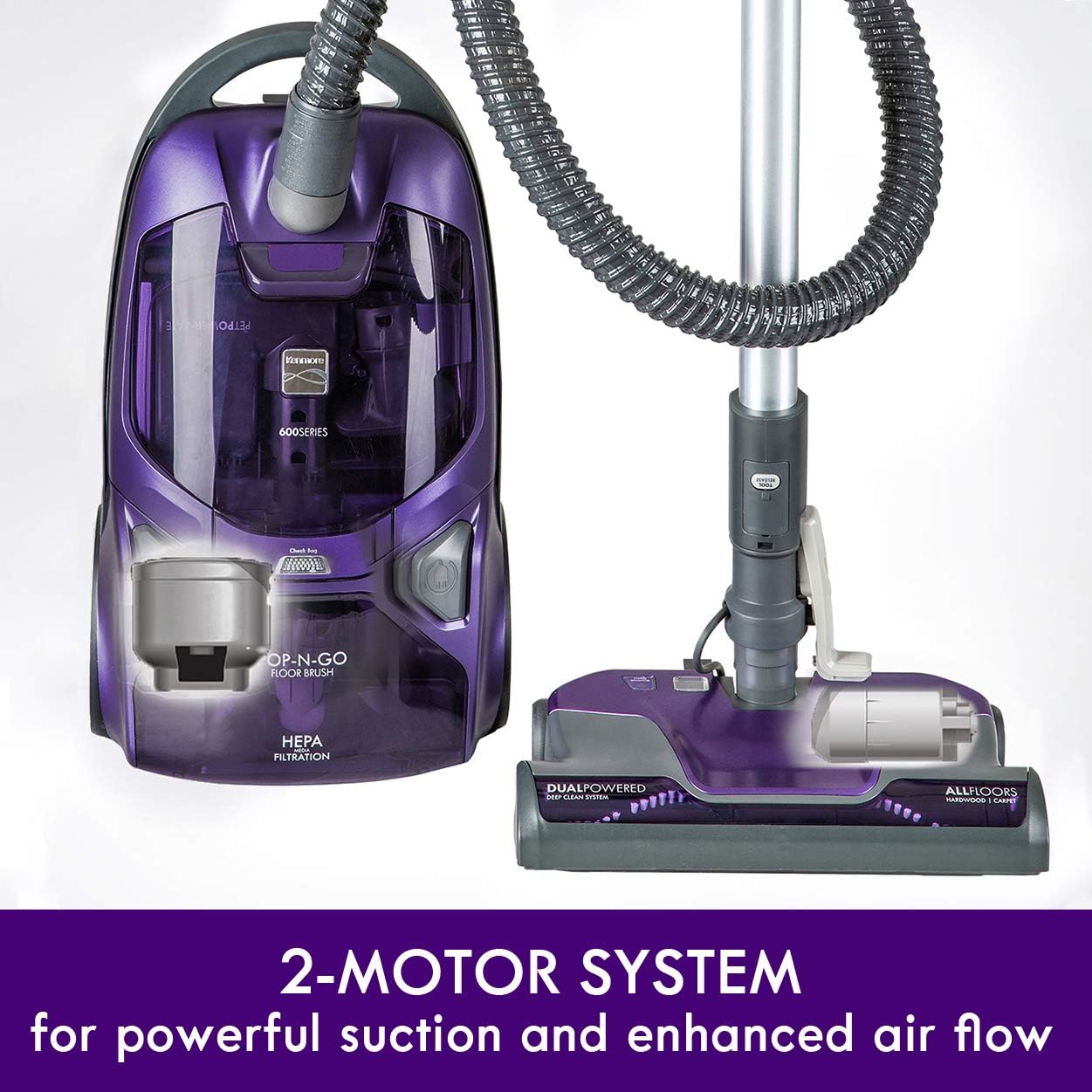 Thumbnail 1 de Kenmore 600 Series Pet Friendly Canister Vacuum 2-motor 🧹