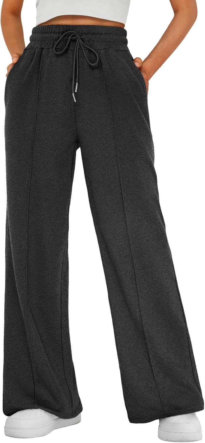 Thumbnail 6 de AUTOMET Women’s Wide Leg Sweatpants Joggers for Lounge, Travel, and Winter