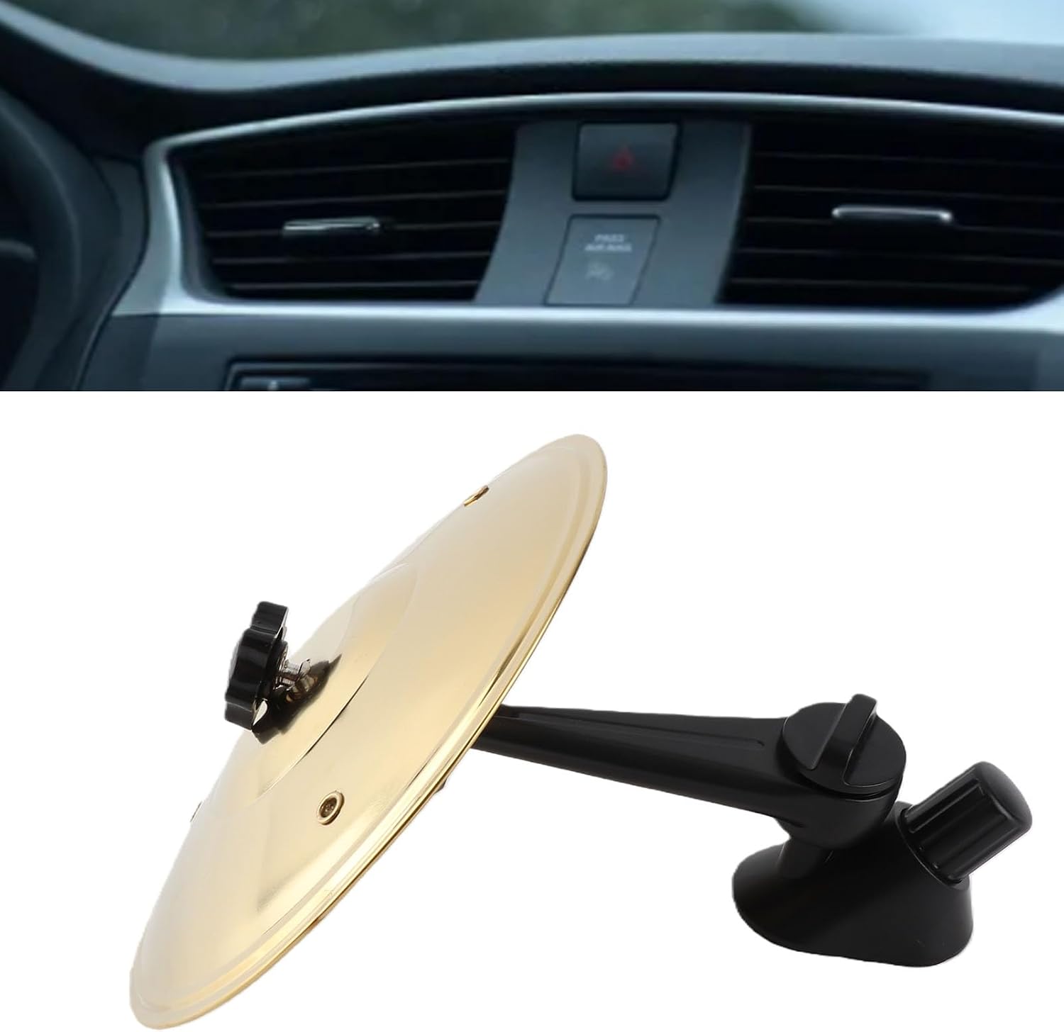 Detalle de Aramox xg952up7bs-11 dashboardbekken met verstelbare arm, goud
