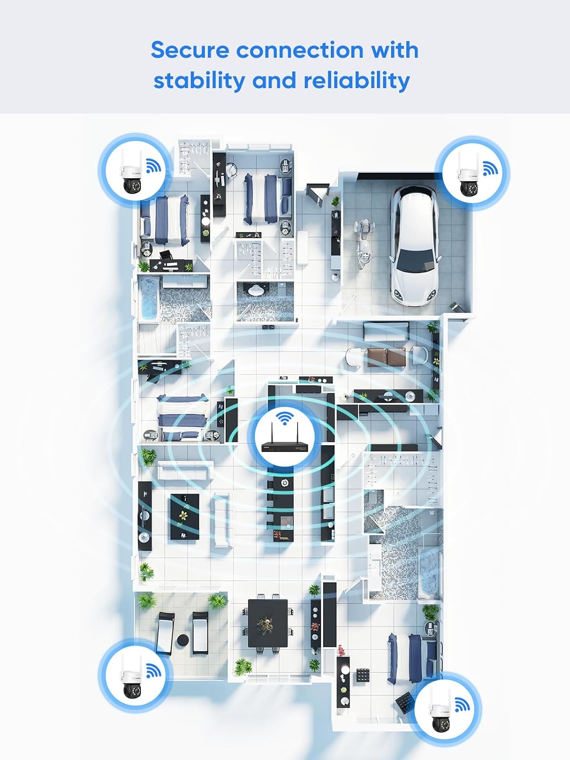 Thumbnail 5 de SANNCE PT Camera 2K 3MP Wireless Security Cam