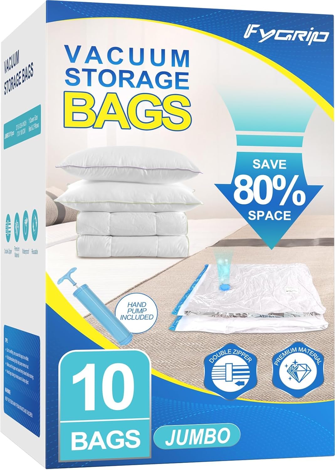 Detalle de Fygrip Vacuum Storage Bags, Jumbo