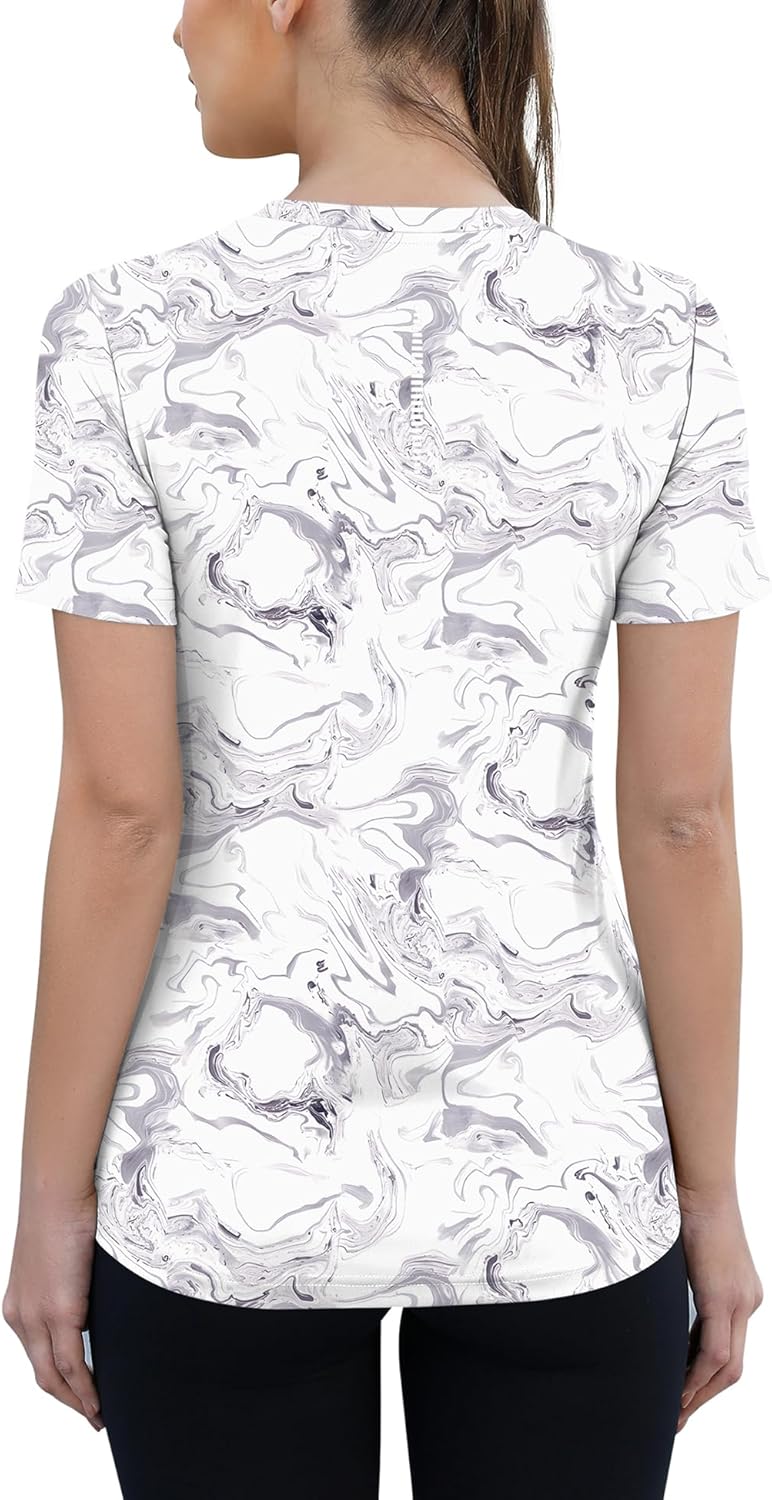 Detalle de Rapbin Sportshirt Damen Kurzarm – UPF 50+, atmungsaktiv und leicht