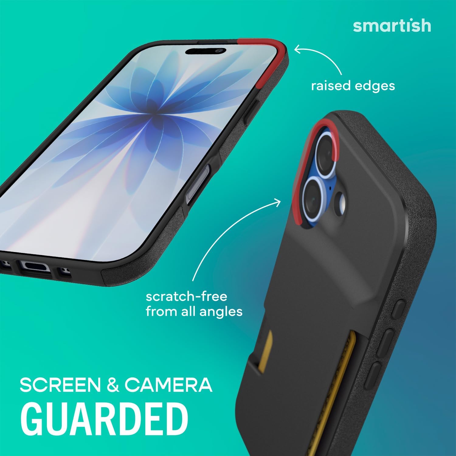 Detalle 2 de Smartish iPhone 17 Wallet Case (Wallet Slayer Vol. 1) — Slim Protective Credit Card Holder, Black Tie Affair