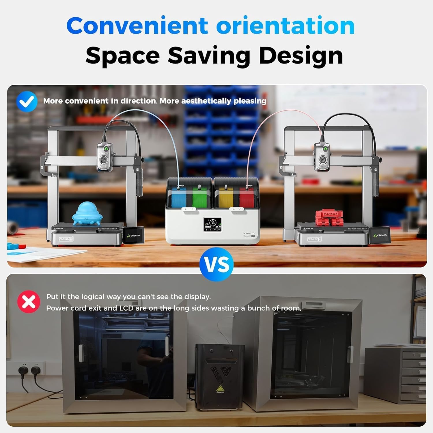 Thumbnail 4 de Creality Space Pi X4 Filament Dryer Box: 4-spool storage with dual heaters and real-time humidity monitoring