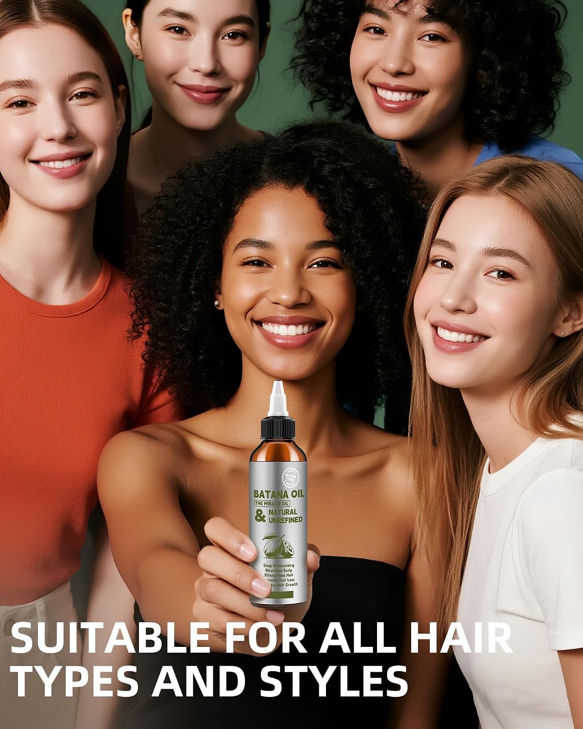 Detalle 2 de MOVRLYN Batana Oil for Hair, 4.23 fl oz, 100% Natural Formula