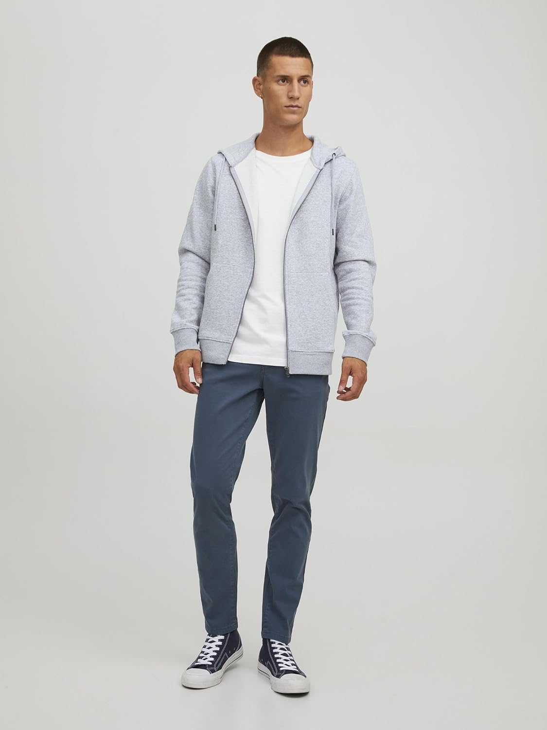 Thumbnail 2 de Jack & Jones Zip Hoodie Plain Zip Hoodie da uomo: felpa con cappuccio e zip