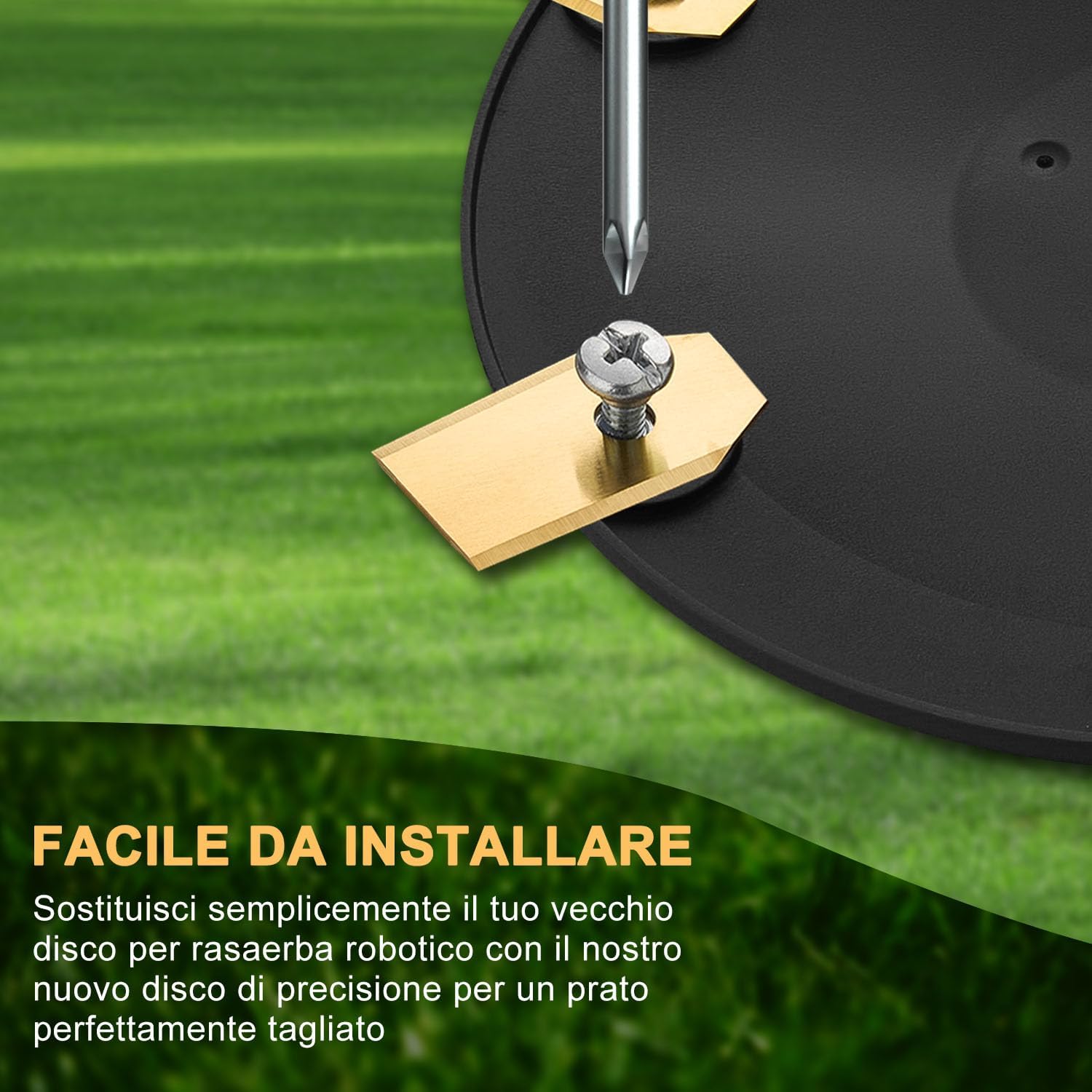 Thumbnail 2 de FourShow Coupe Plus Efficace – disco lame di ricambio (6 pezzi) per Husqvarna Automower 305 e Gardena R38Li-R80Li