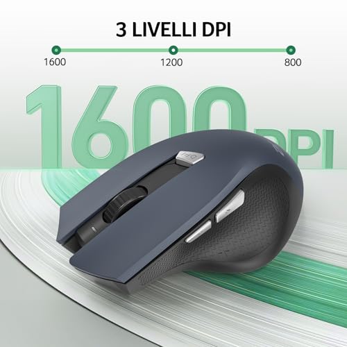 Thumbnail 1 de Acer Mouse Wireless Ergonomico 1600 DPI Regolabile: Comfort, autonomia e praticità