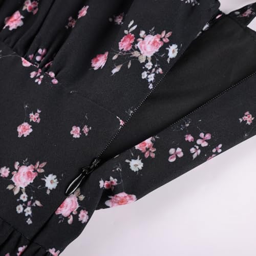 Thumbnail 3 de SCARLET DARKNESS Women's Mini Dress: Floral Spaghetti Strap Sundress