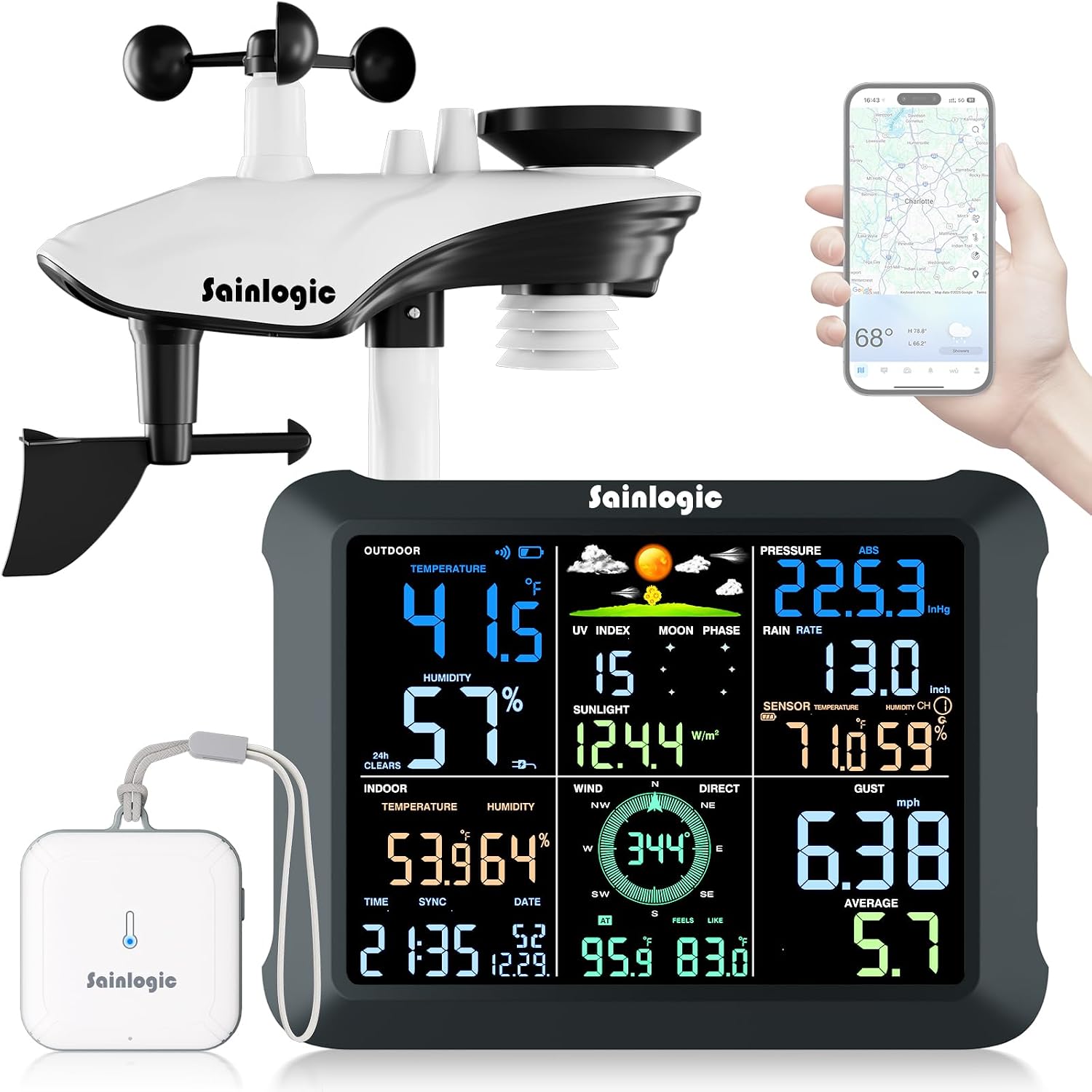 Thumbnail 6 de Sainlogic Smart Wetterstation SA6 Plus 2 Jahre
