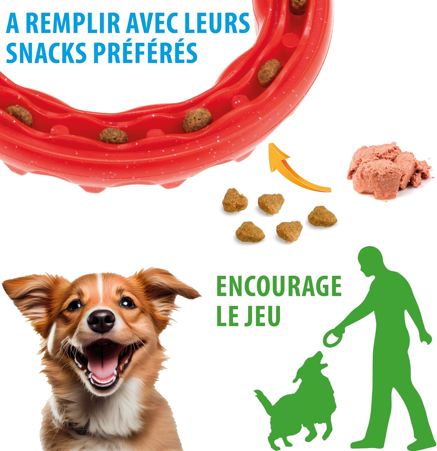Detalle 2 de Ferplast jouet chien distributeur croquettes arôme poulet