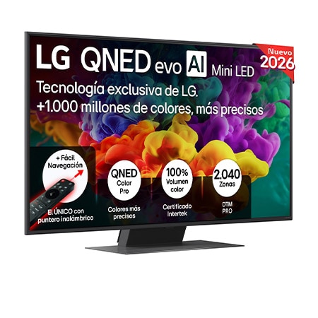 Detalle de LG 50QNED87B6A: Smart TV QNED evo MiniLED de 50" para cine en casa 4K (2026)