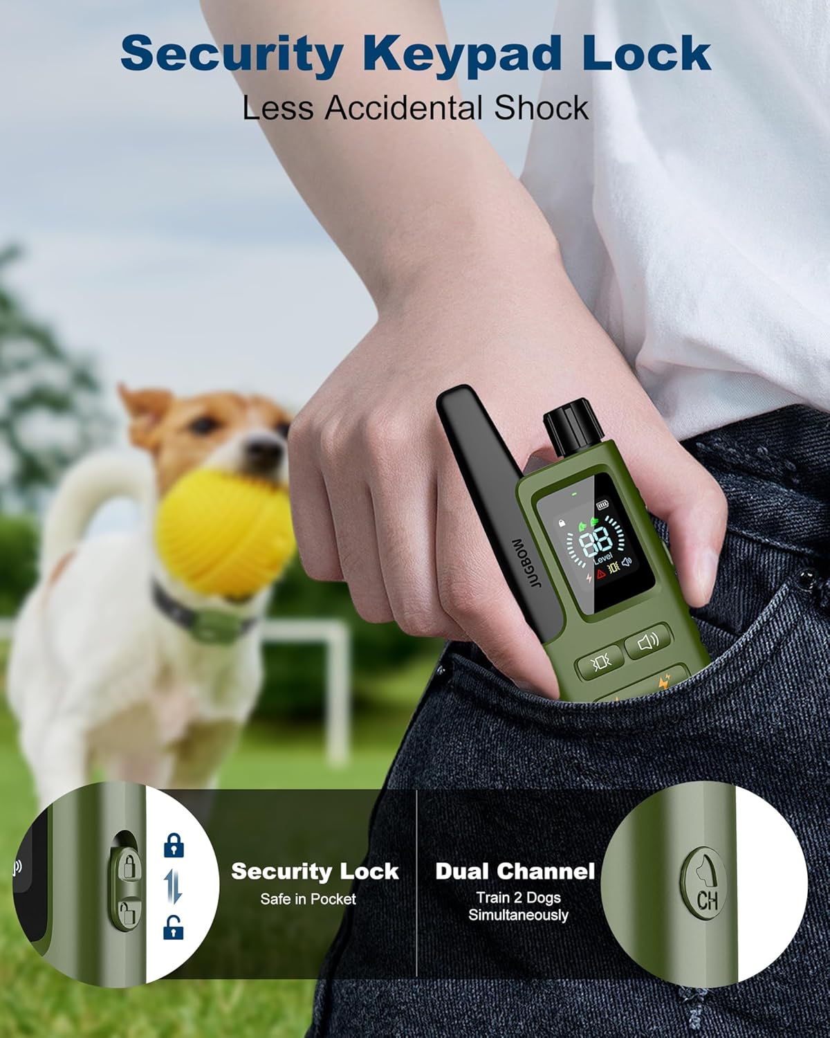 Thumbnail 6 de Jugbow Dog Shock Collar 4200FT training collar