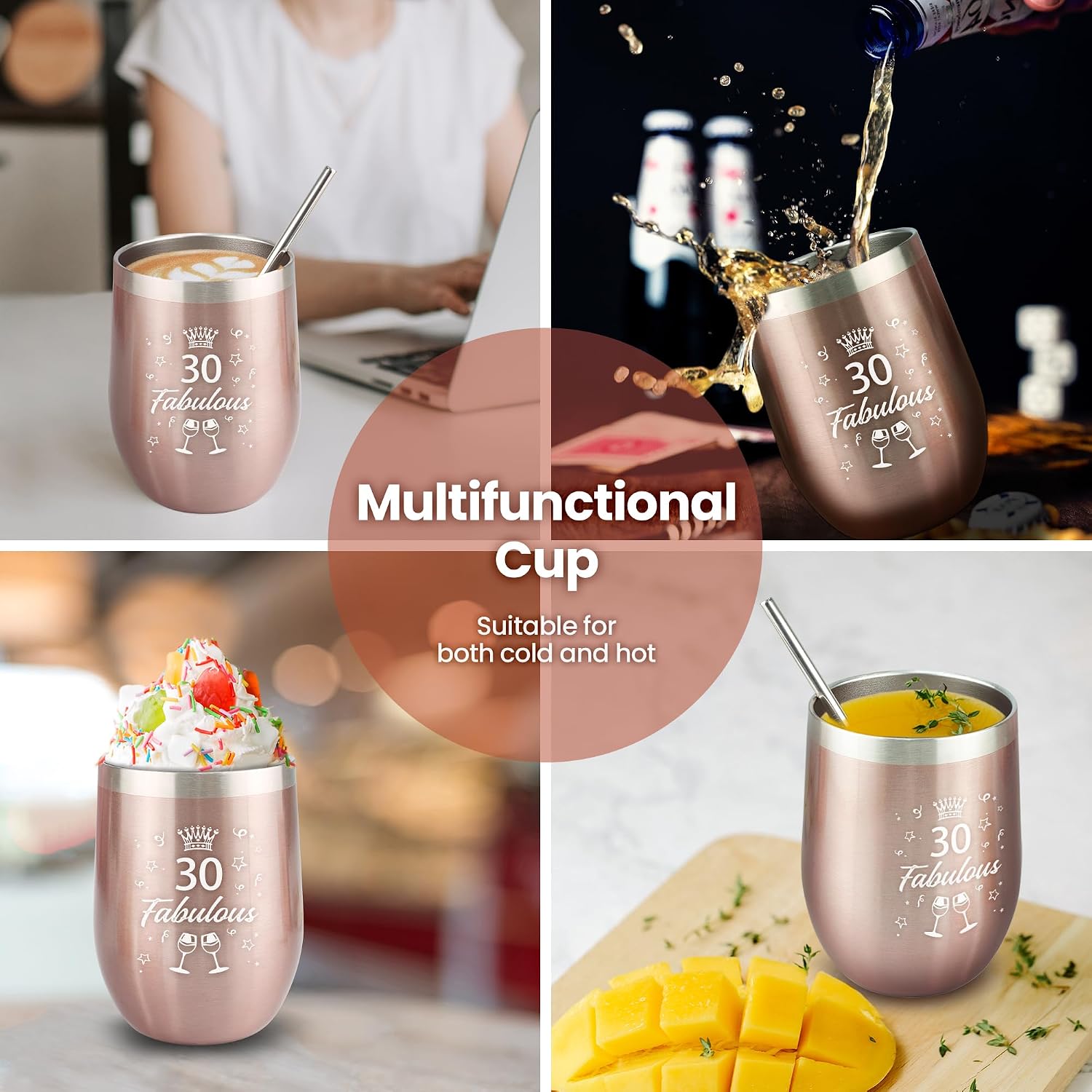 Detalle de Geschenkset zum 30. Geburtstag für Frauen – 30 Geburtstag Frauen Set für beste Freundin, Mama & mehr