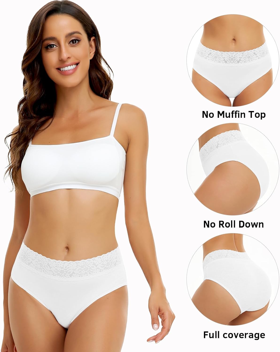 Detalle 2 de Wealurre Damen Unterhosen 5er Pack