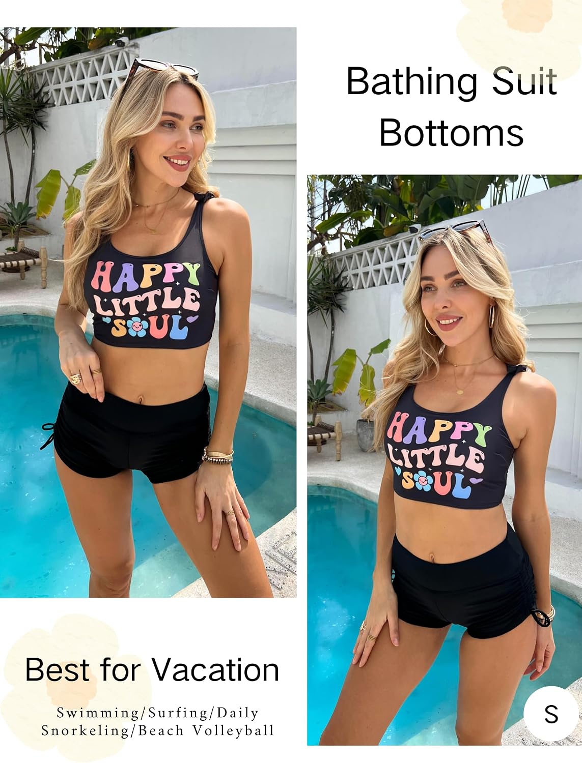 Thumbnail 4 de AI'MAGE Women's 3" High Waisted Swim Board Shorts