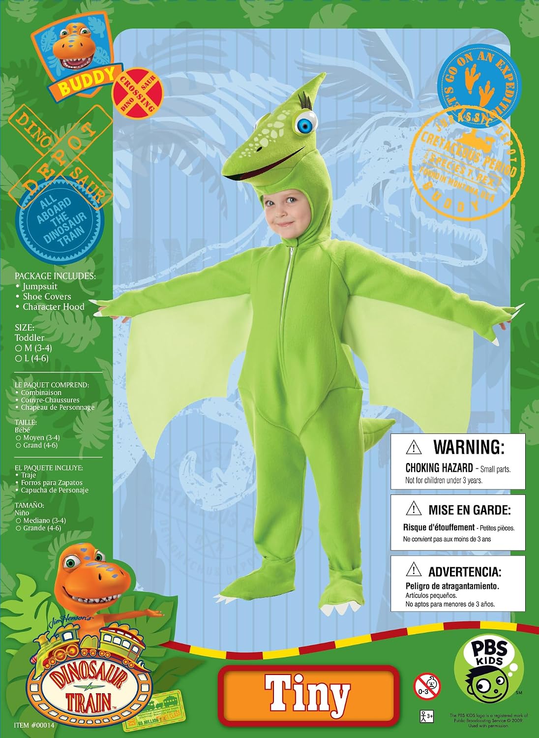 Thumbnail 2 de California Costumes Tiny Dinosaur Toddler Costume, Large 4–6, with Wings