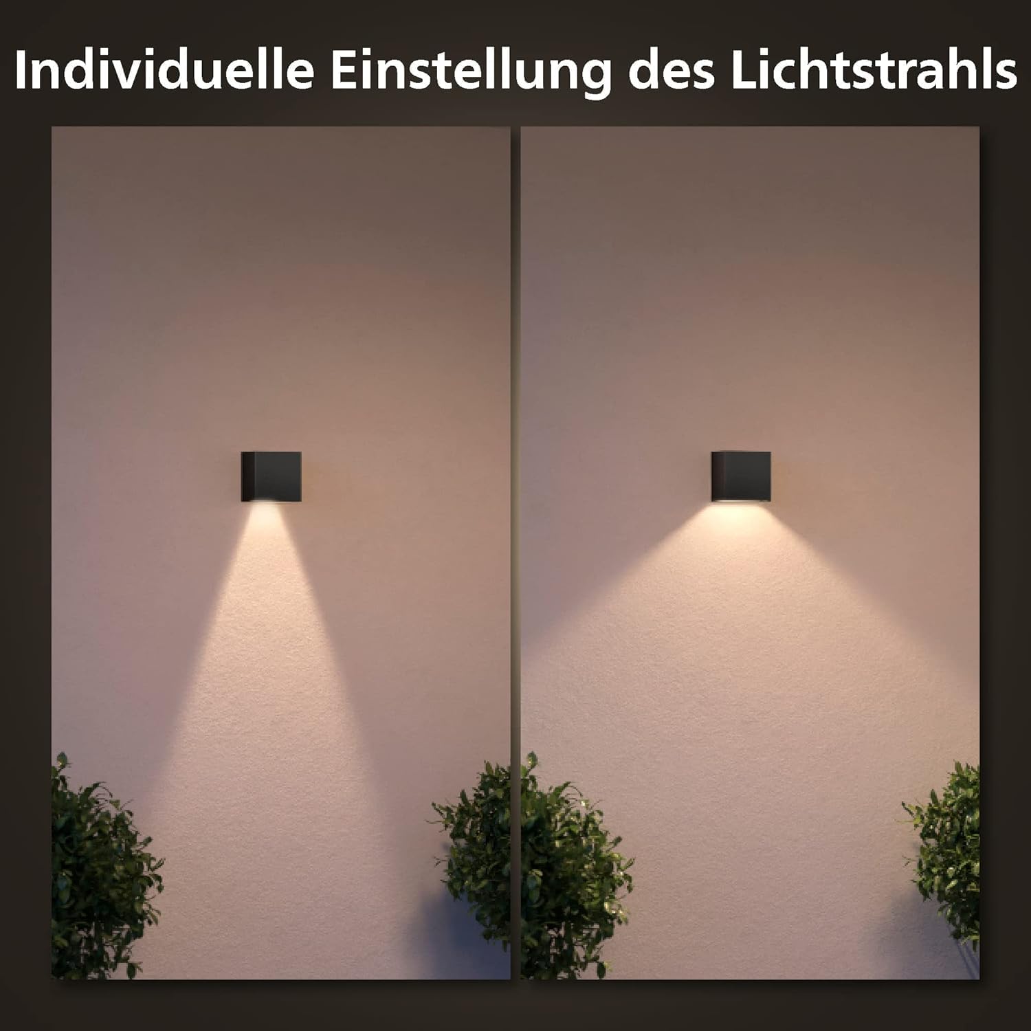Thumbnail 4 de PHILIPS Hue White and Color Ambiance Außenwandleuchte Resonate – dimmbar, 16 Mio. Farben, steuerbar via App, Alexa kompatibel