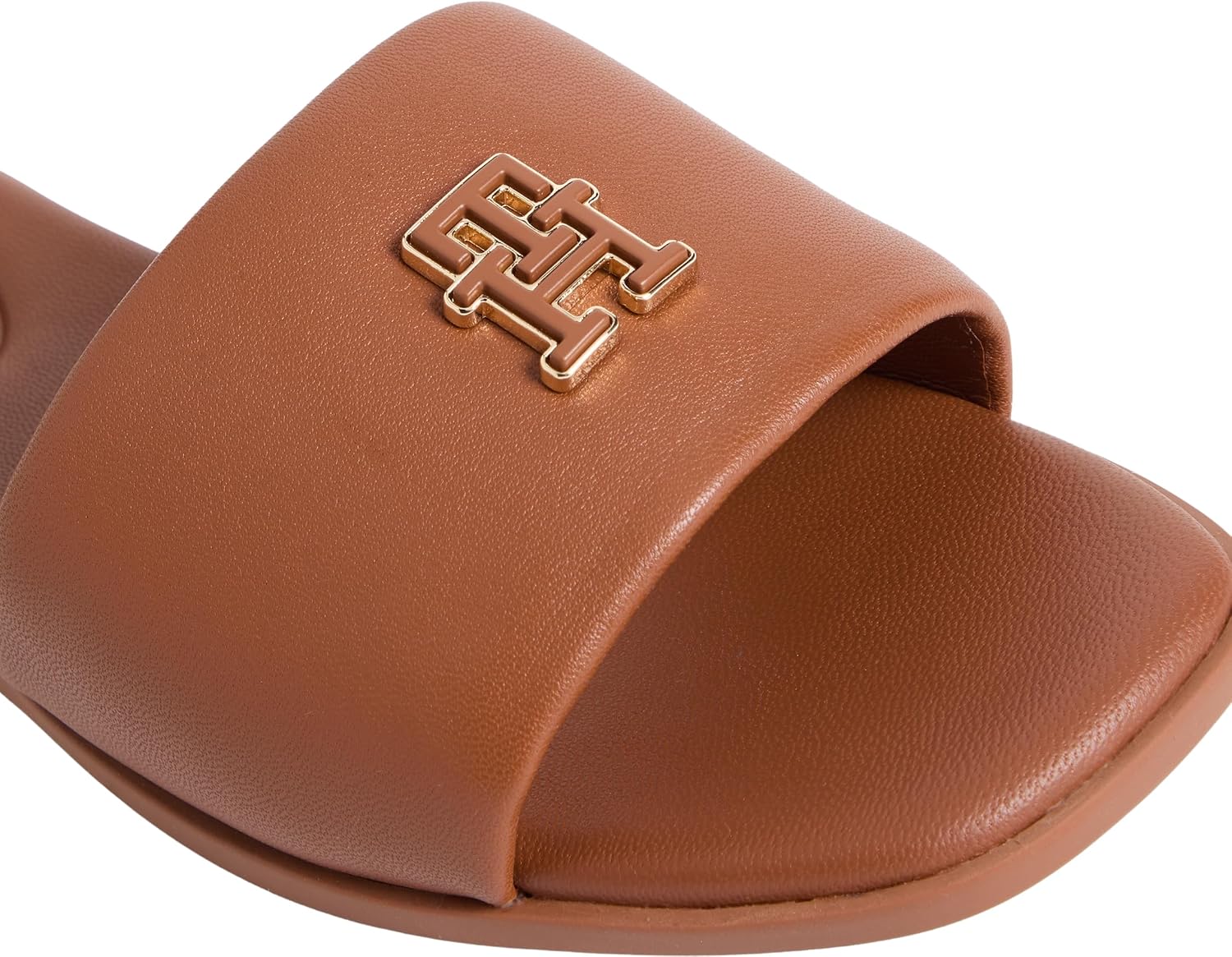 Detalle 2 de Tommy Hilfiger Damen Th Logo Hardware Leather Mule FW0FW09292 – Flache Sandalen