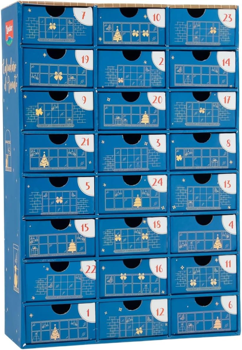 Thumbnail 5 de Loacker Calendario dell’Avvento 2026 con 24 bontà in 11 gusti diversi, cofanetto blu riutilizzabile