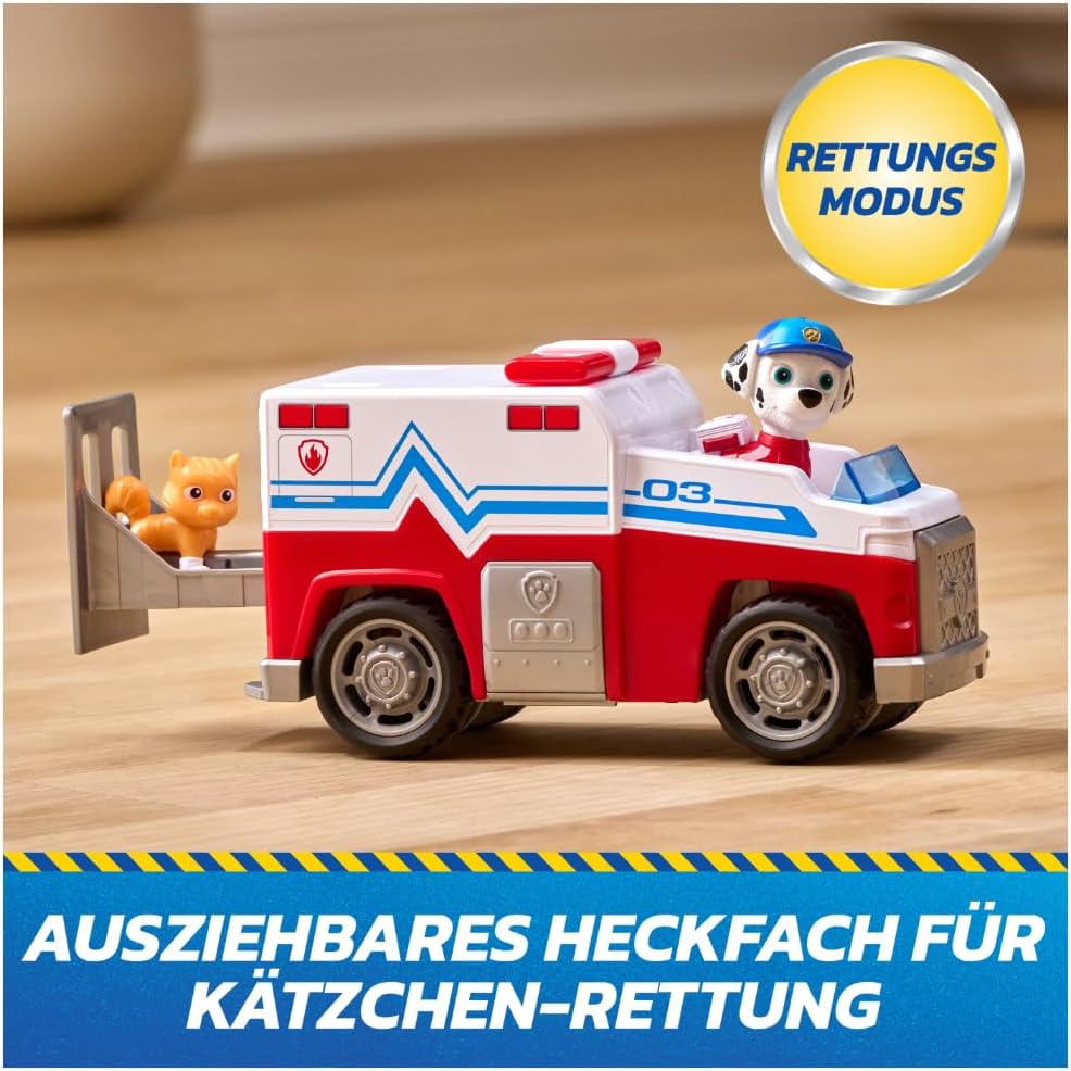 Detalle de PAW Patrol Search & Rescue Marshalls 15 cm Rettungsfahrzeug