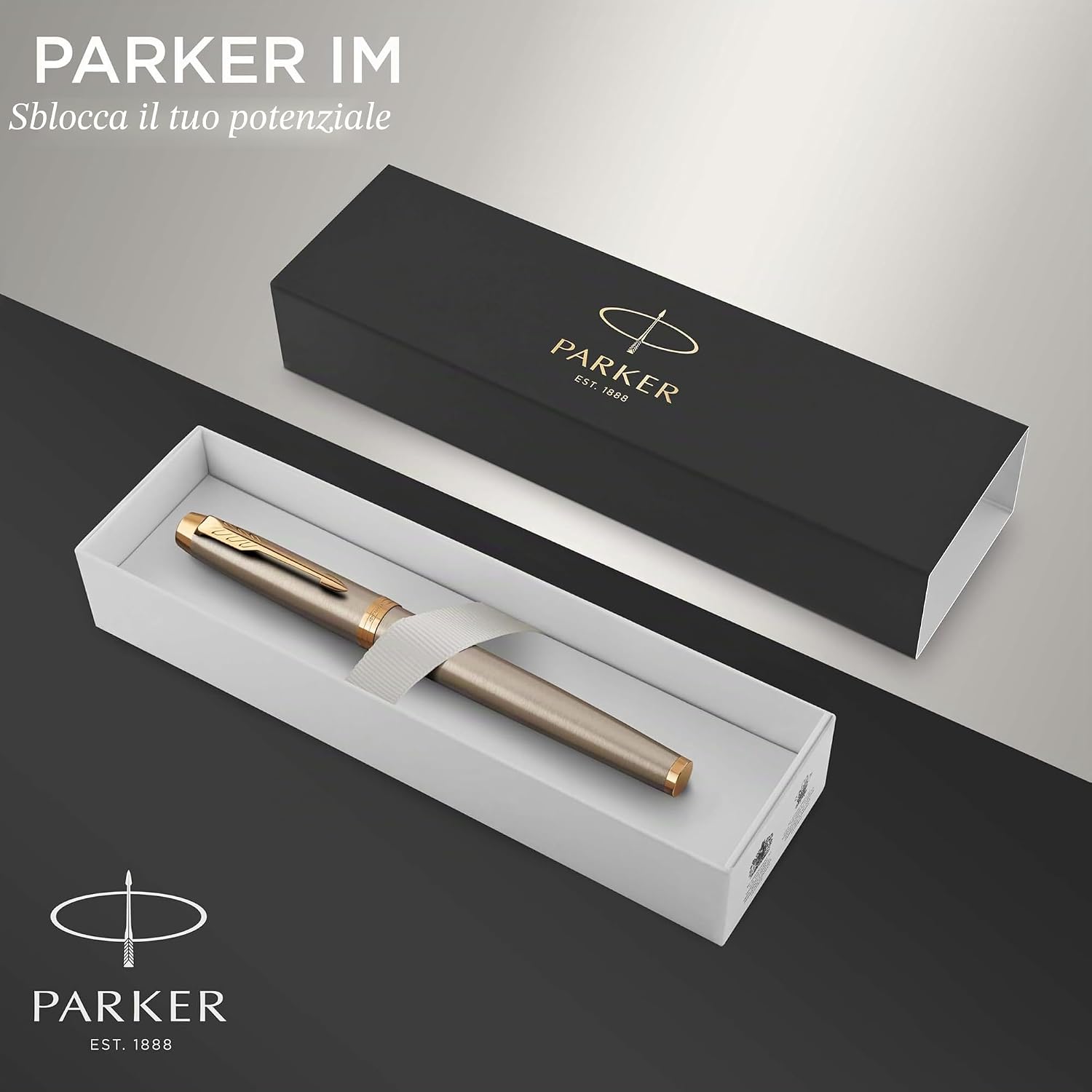 Thumbnail 1 de Parker IM Penna Stilografica Punta Media Blu