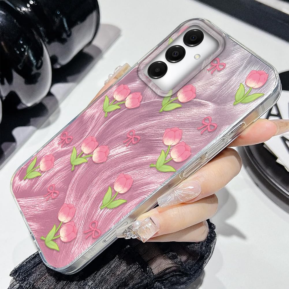Thumbnail 3 de Tedyhulle Hülle für Samsung Galaxy A13 4G/5G & A04S – dünne TPU-Schutzhülle mit rosa Blumen-Design