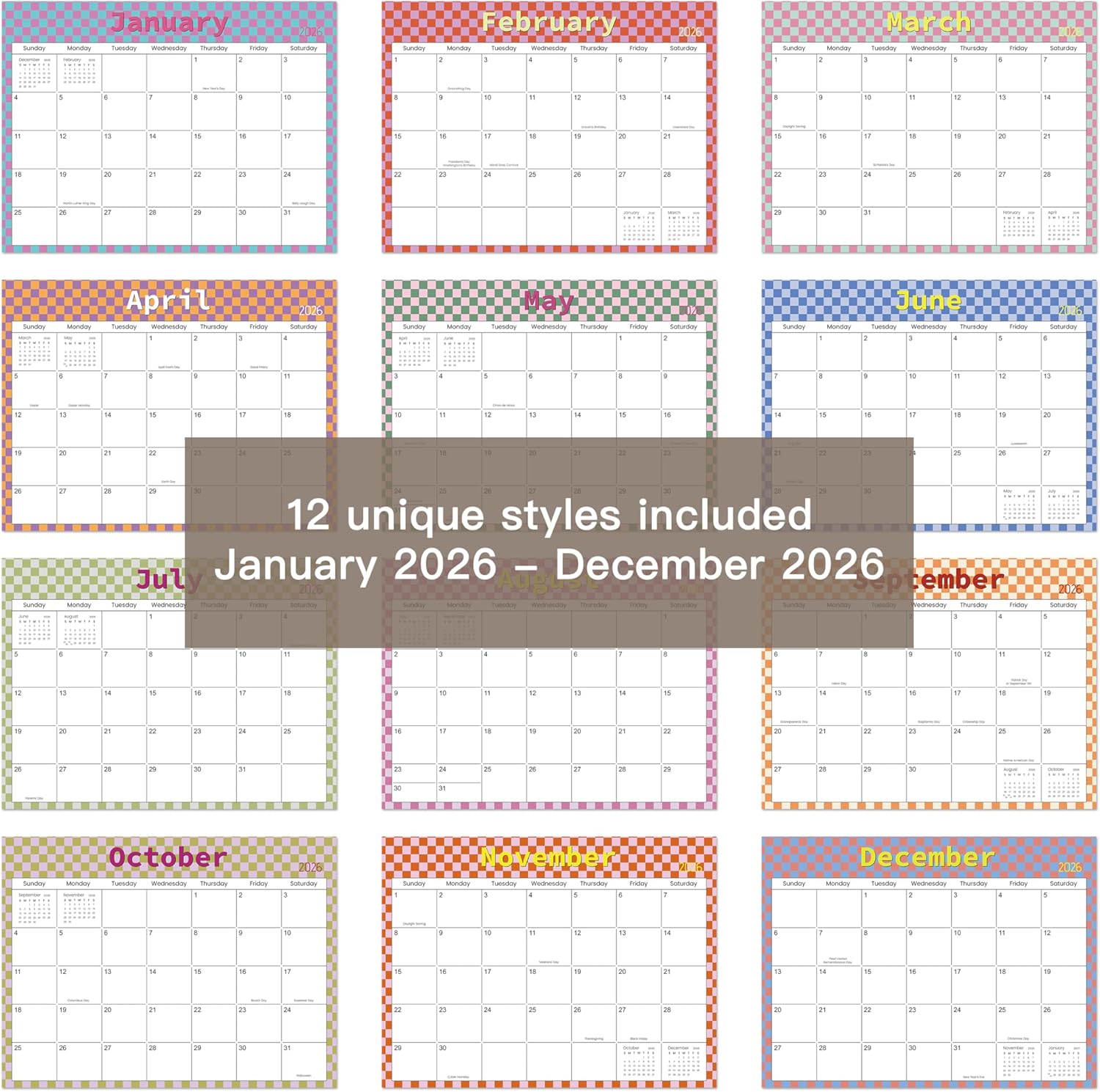 Thumbnail 6 de Magnetic Fridge Calendar A4 2026 📅