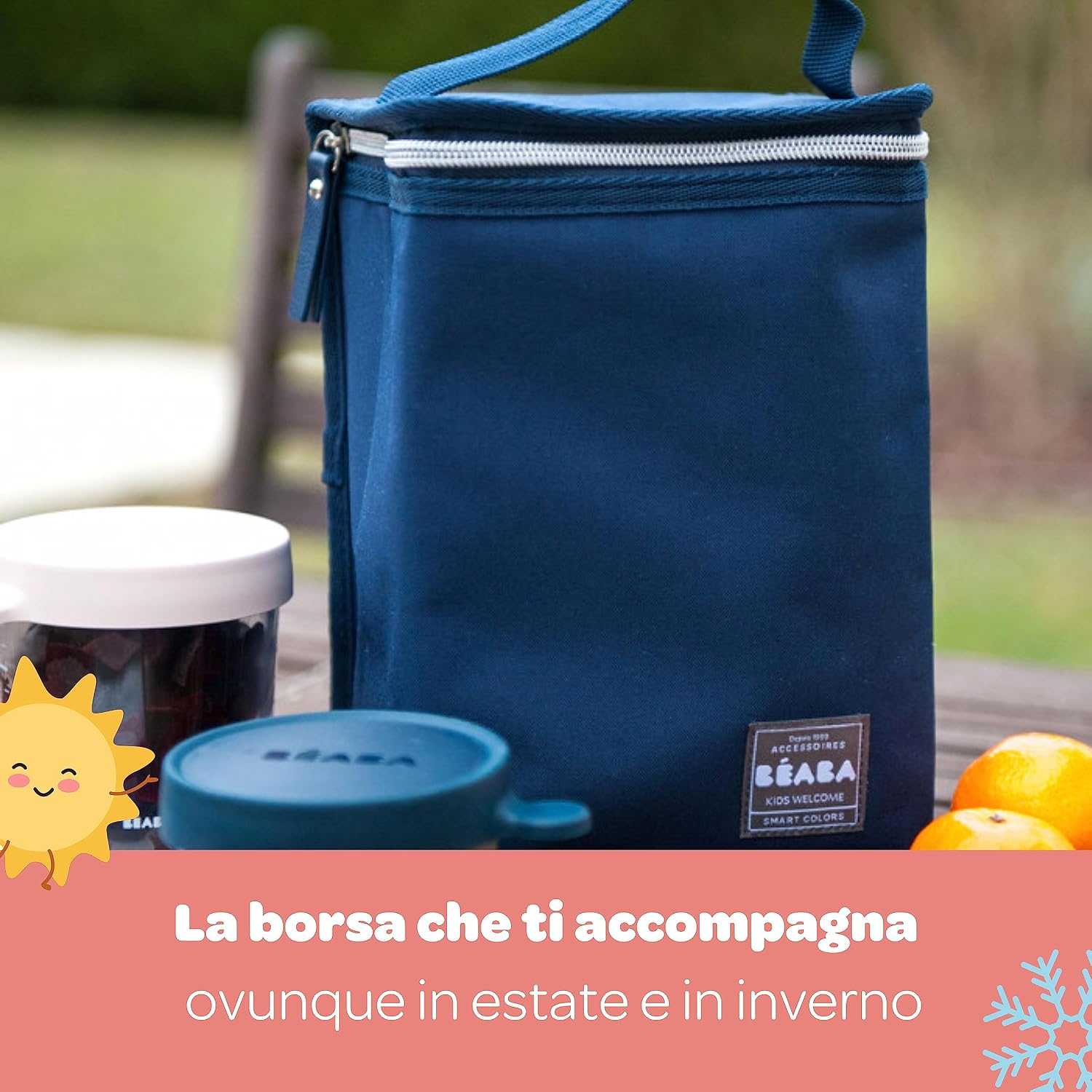 Detalle 2 de BÉABA Borsa Termica Portapasto per Neonati — Contenitore Molto Capiente, Pieghevole e Impermeabile