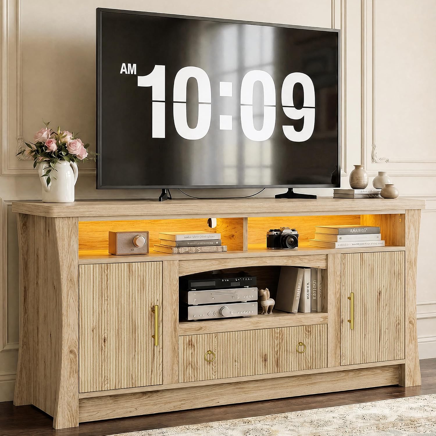 Detalle de LIKIMIO TV Stand for 65-inch TVs