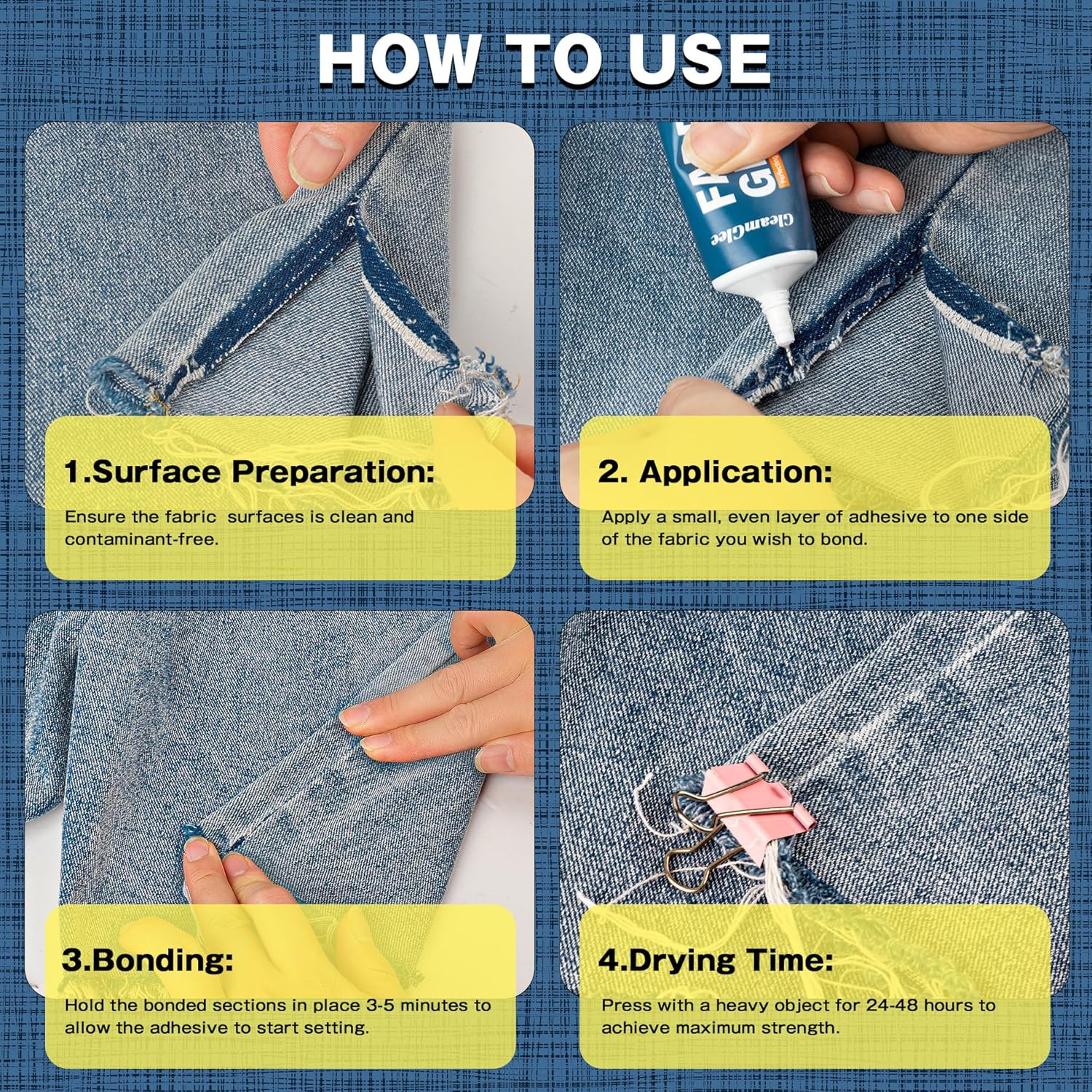 Thumbnail 6 de 100ml Fabric Glue Extra Strong — Permanent Adhesive for Textiles 🎨