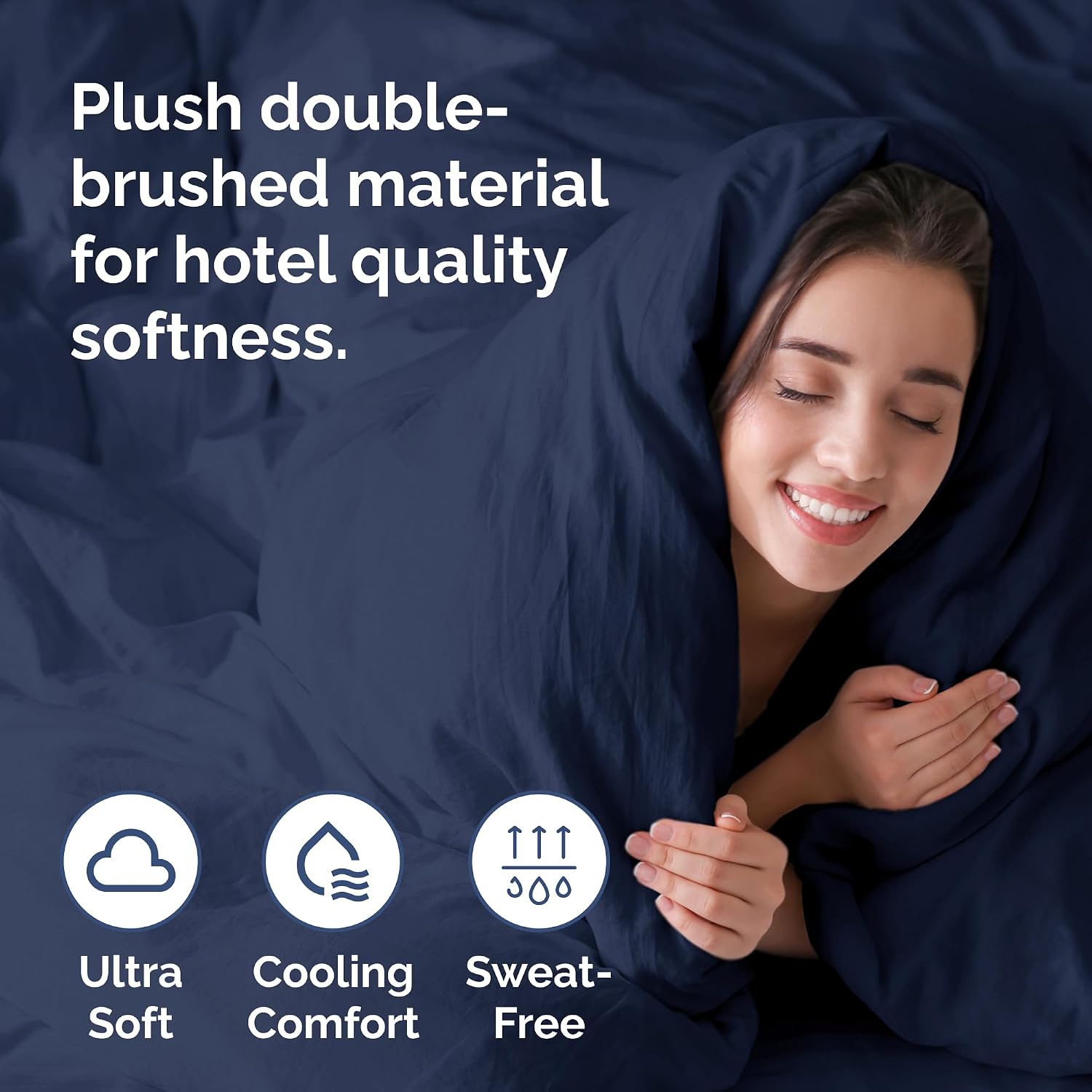 Detalle de Comfy Queen Size Duvet Cover Set 90×90