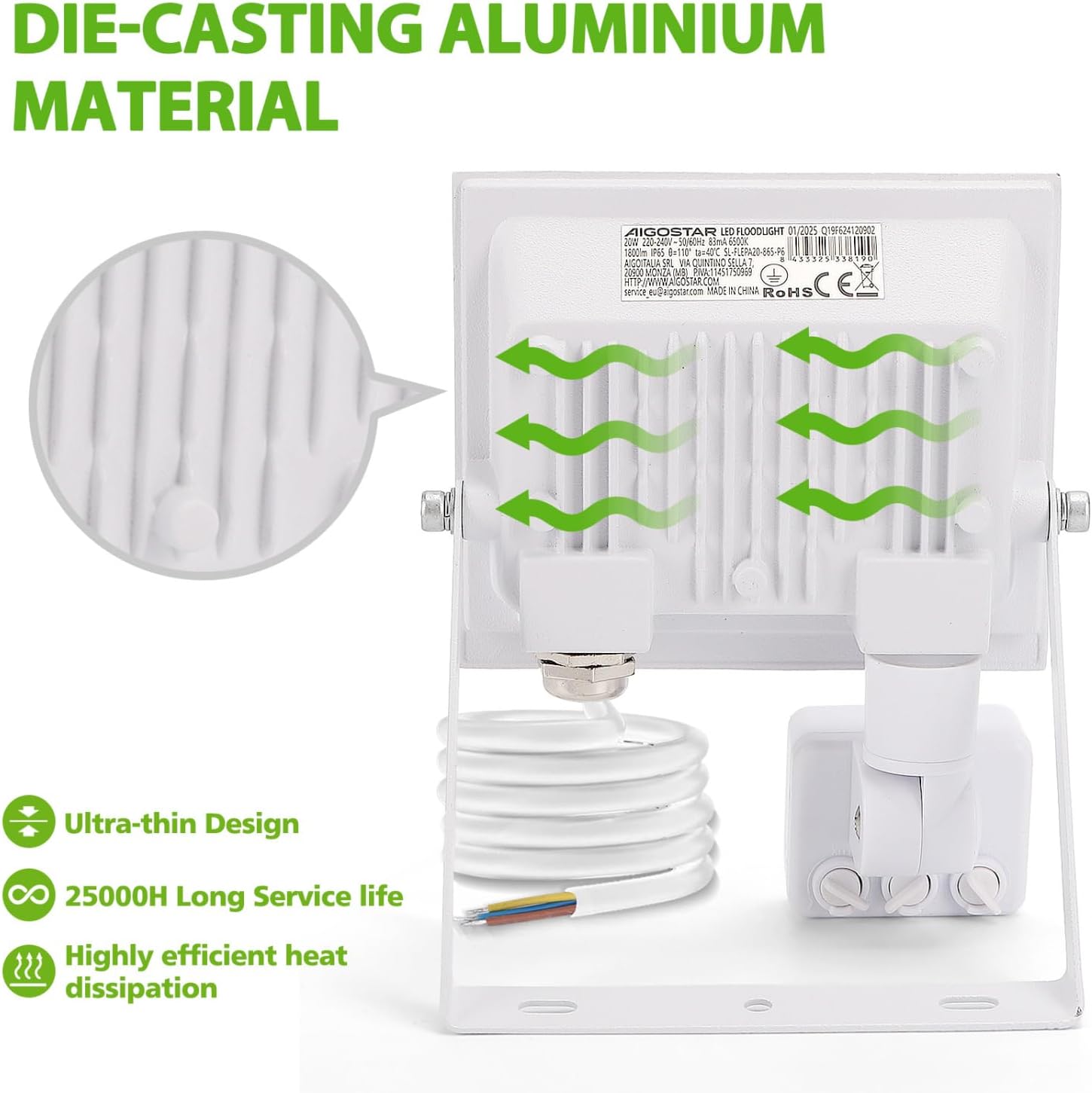 Thumbnail 3 de Aigostar Faretto LED 20W