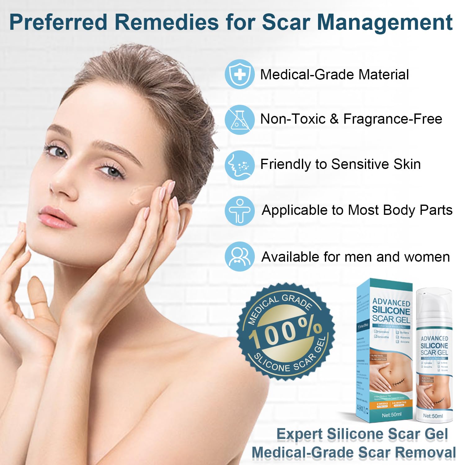 Detalle 2 de Mitgary Silicone Scar Gel 50g