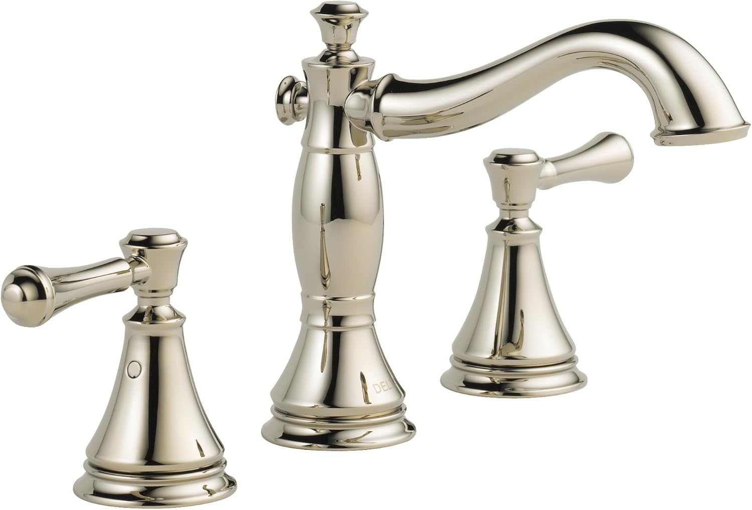 Detalle de Delta Widespread Bathroom Faucet, Polished Nickel