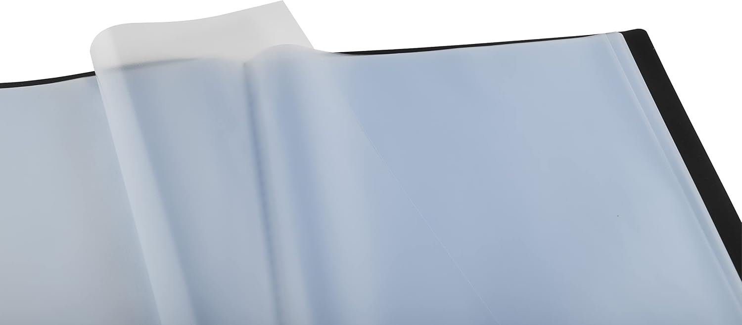 Detalle de Exacompta 8521E Protèges-documents OPAK – 20 pochettes grainées, 40 vues, format A4, noir