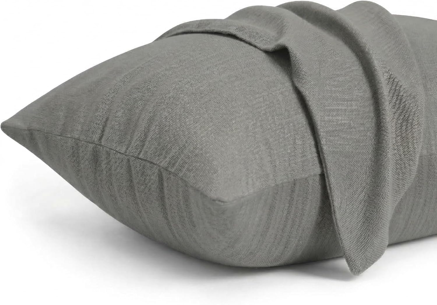 Thumbnail 6 de Dreamzie Taie d’oreiller 65x65 cm en microfibre (lot de 2) beige, fermeture éclair certifiée Oeko-Tex